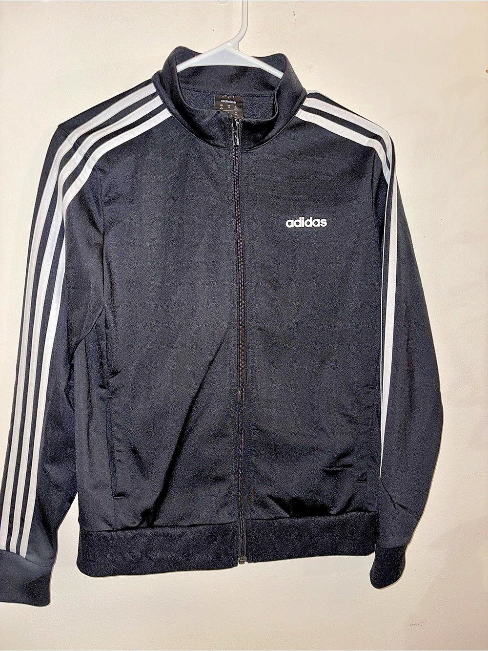 adidas Essentials 3-Stripes Track Jacket Black/White Unisex Men's M